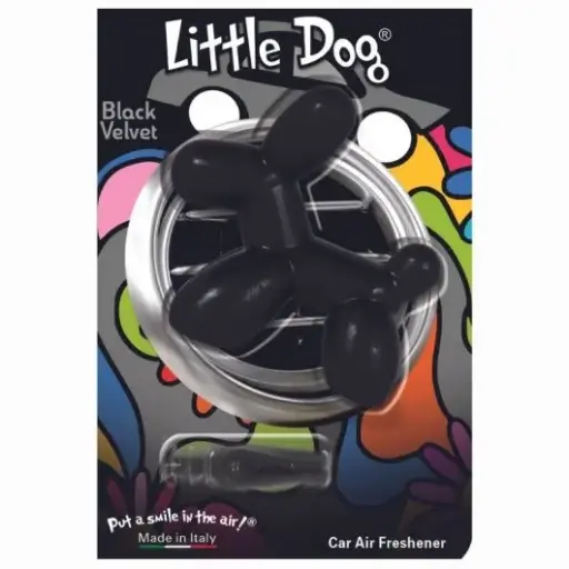 [LD006] Ambientador perro Terciopelo/Negro 