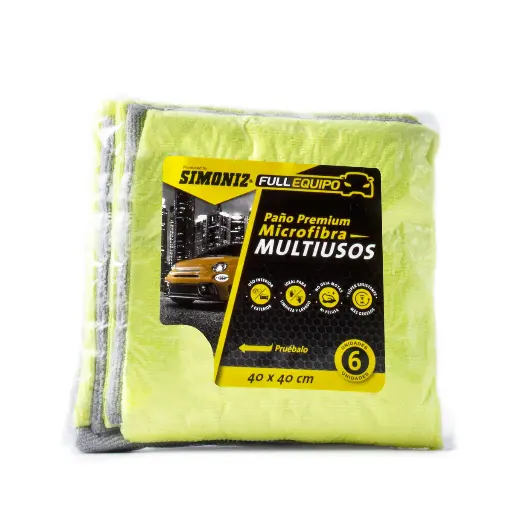 [108944]  Paño Microfibra SIMONIZ Full Equipo 6 Unds